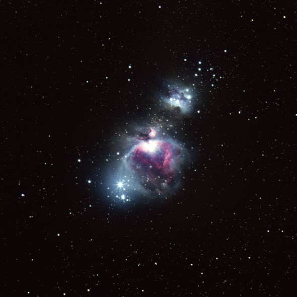 Вот один из результатов ночной съемки, нацеленной на захват туманности Ориона (M42)